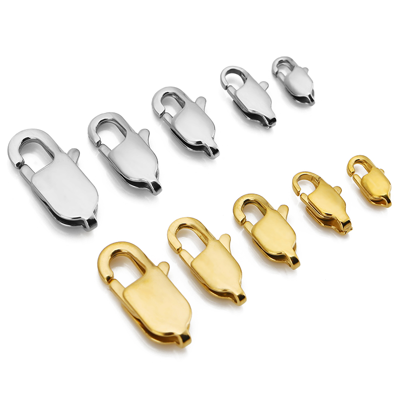 Lobster Clasp Silver - 10 pçs de alta qualidade ouro