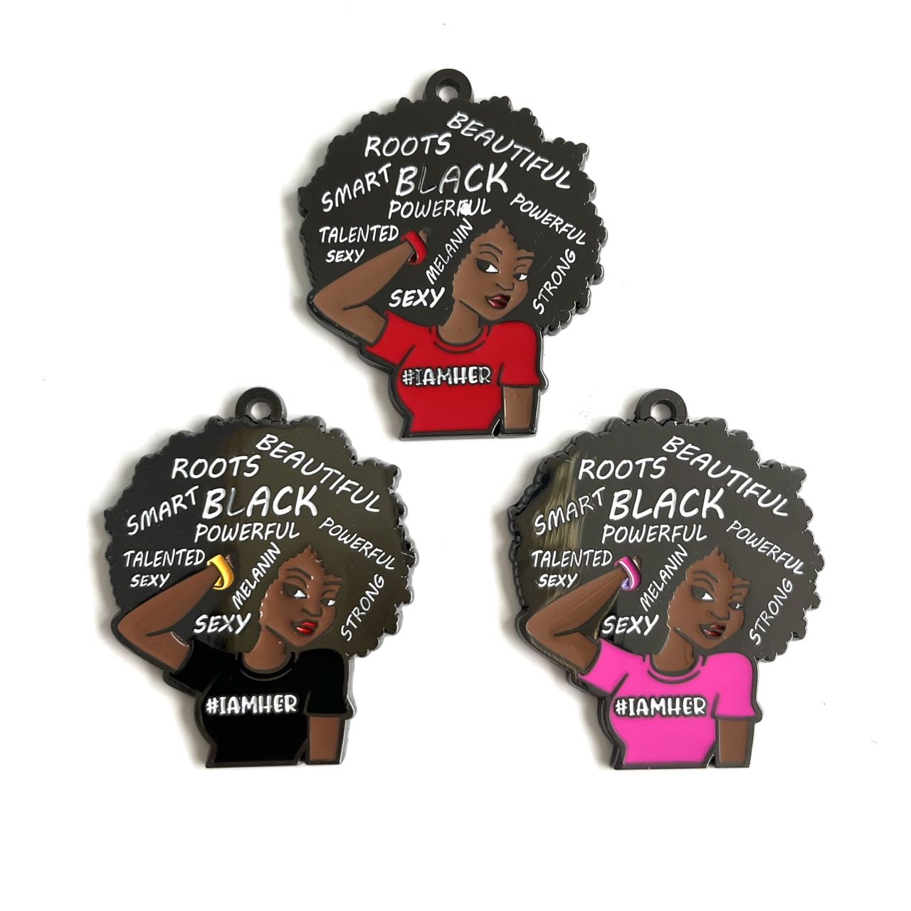 Jewelry Making History - Beleza afro-americana Best Wishes encantos, Black