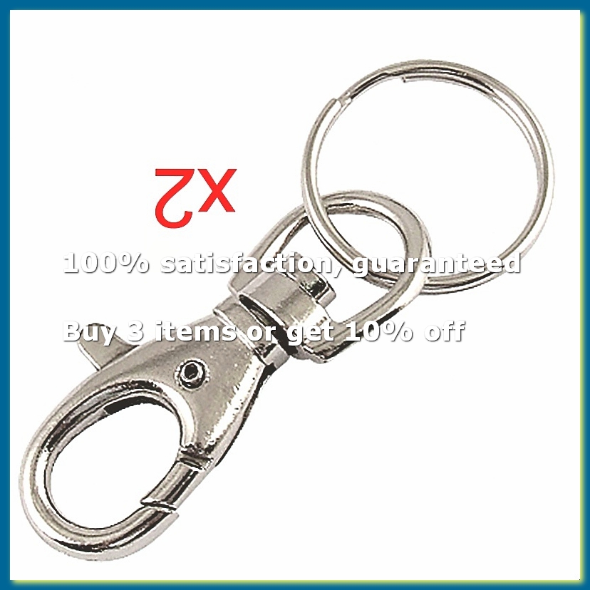 Lobster Clasp Silver - Chaveiro com Fecho Lagosta de Metal