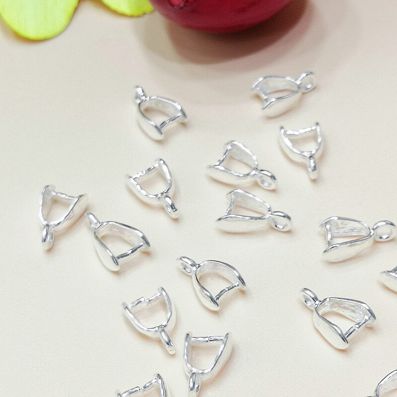 Lobster Clasp Silver - 50 peças de Conectores Banhados a