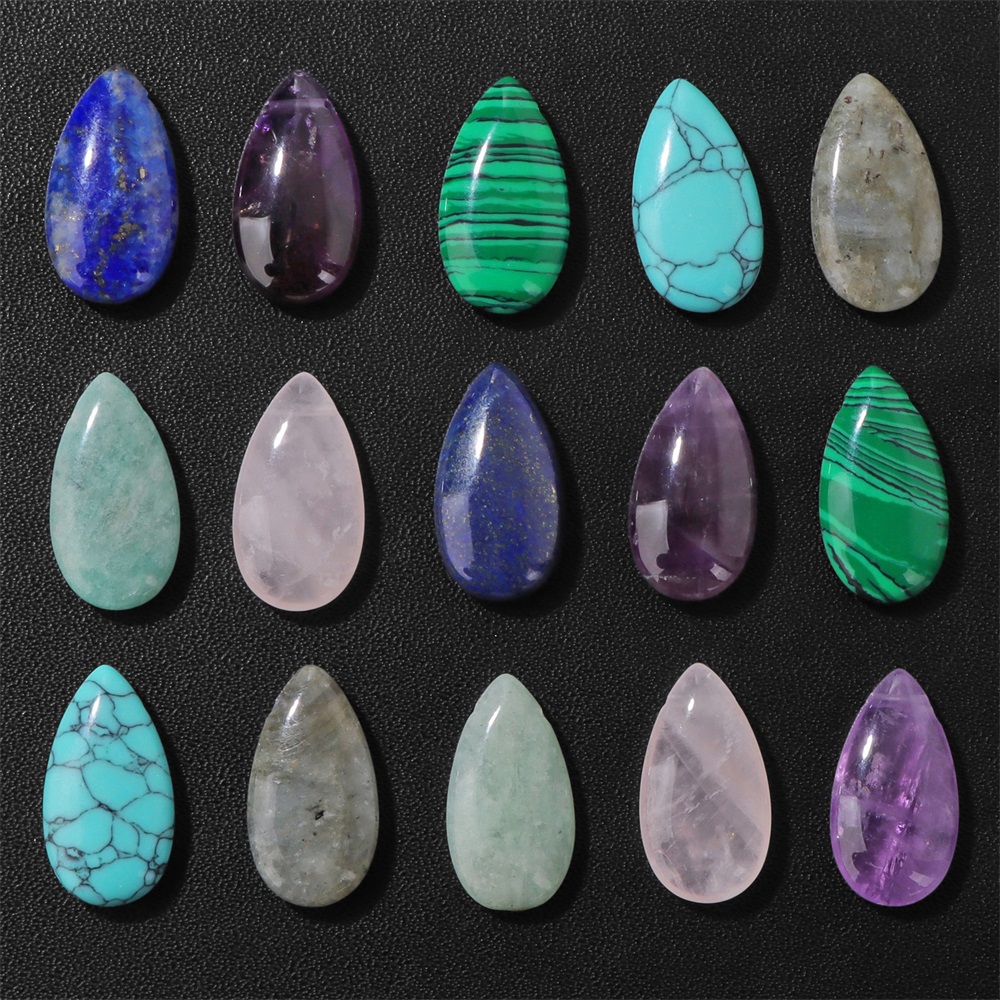 Jewelry Making Gemstones - Pingente de pedra natural em formato