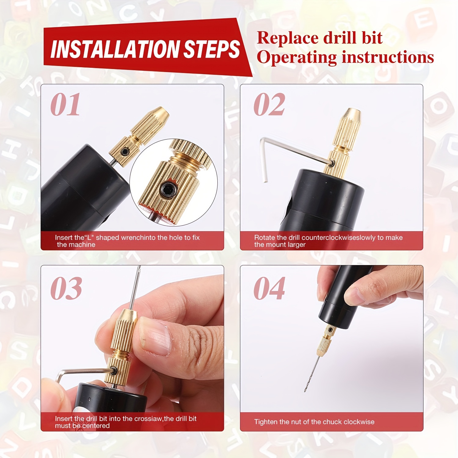 Mini kit de broca elétrica rec - Jewelry Making Drill avaliação e preço
