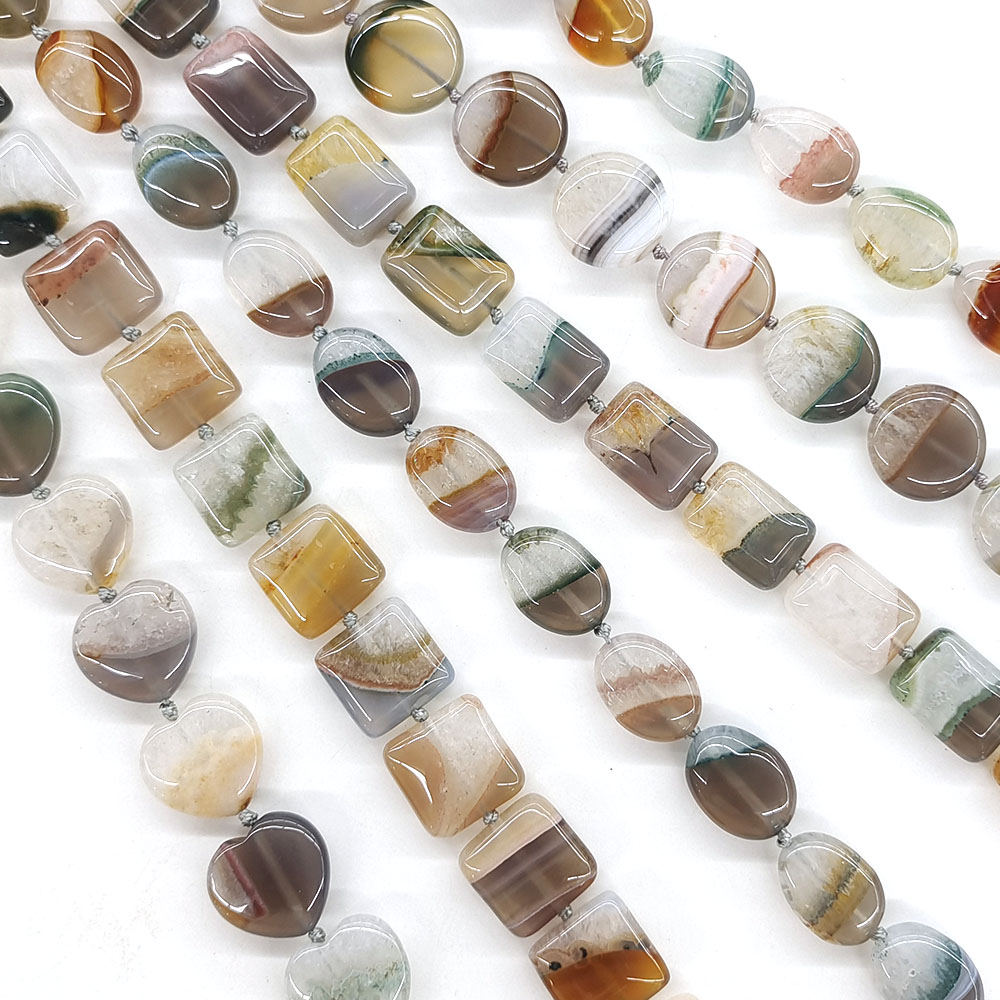 Contas de ágata cinza, pedra n - Jewelry Making Gemstones avaliação e preço