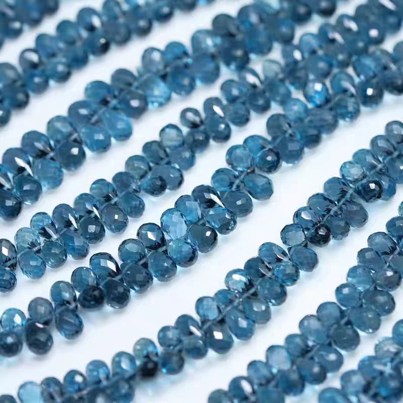6A Londres topázio azul gota f - Jewelry Making London avaliação e preço