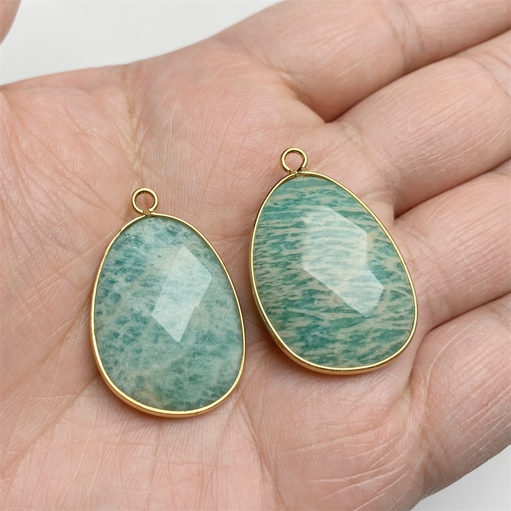2 pçs forma de ovo pedra pinge - Jewelry Making Gemstones avaliação e preço