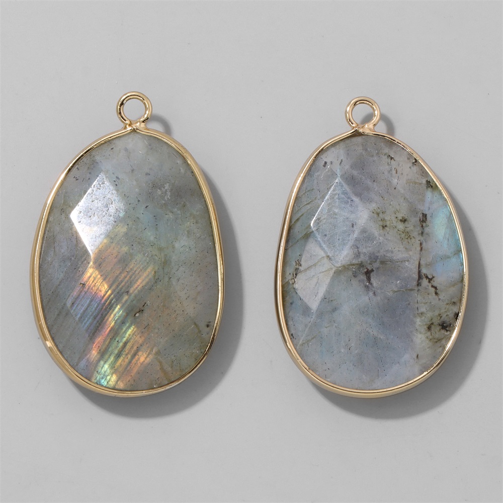 2 pçs forma de ovo pedra pinge - Jewelry Making Gemstones avaliação e preço